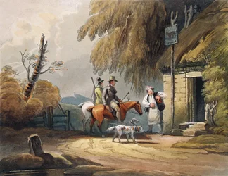 Deportistas refrescándose, pub. por J.Hassell, 1812